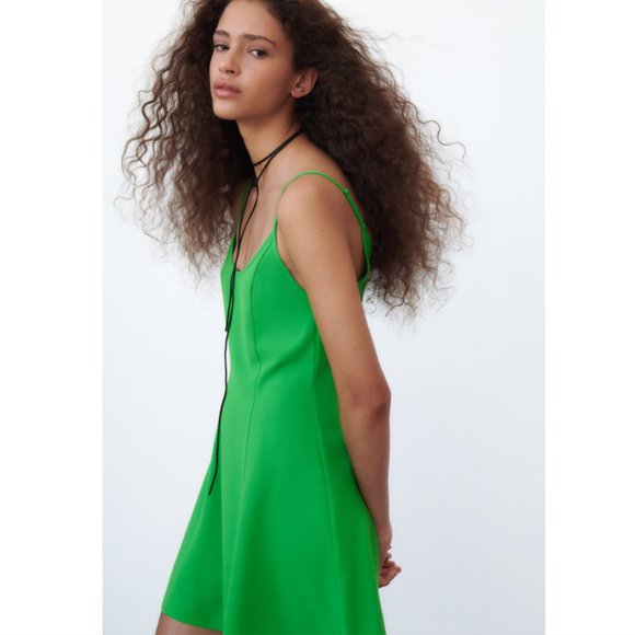 apple green dress zara ZARA KIDS GIRL TEXTURED DRESS APPLE GREEN